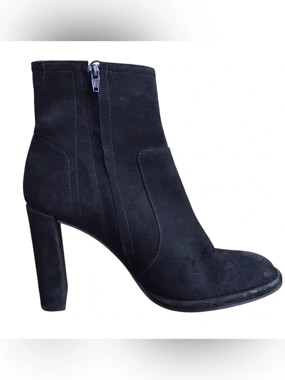Free People Marietta Laced Detail Black Suede Boots